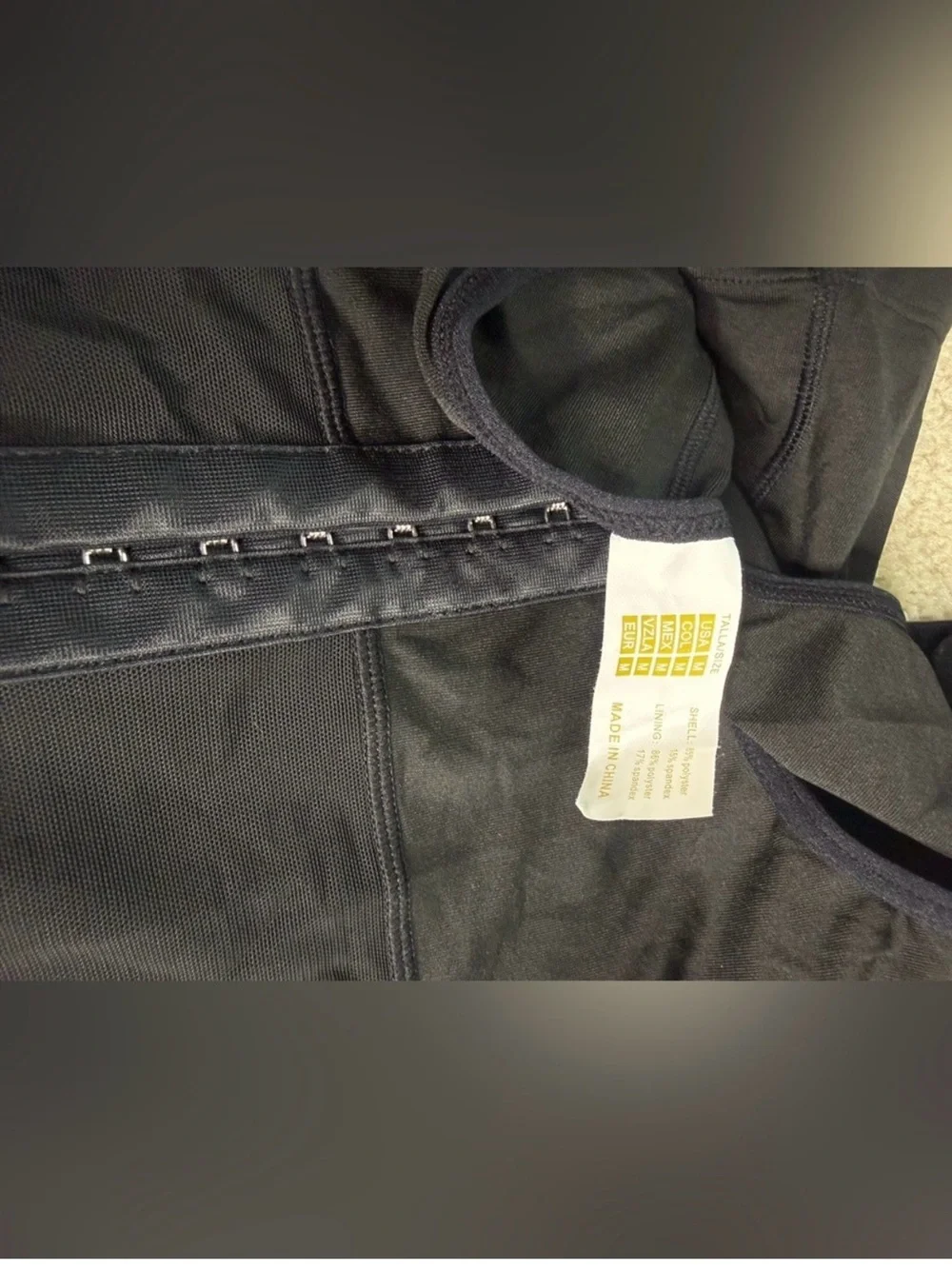 Men's Black Compression Body Shaper with Front Zipper